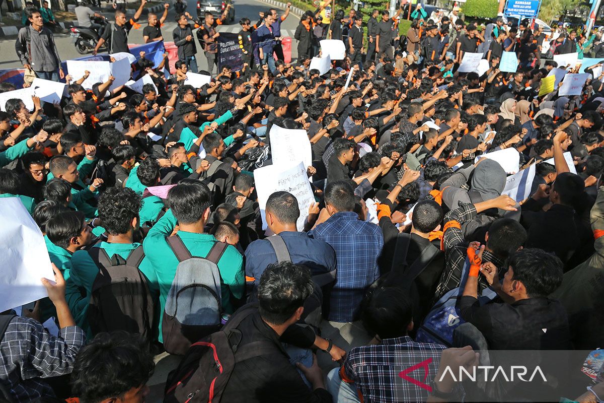 FOTO - Aksi mahasiswa menjaga marwah konstitusi di Aceh