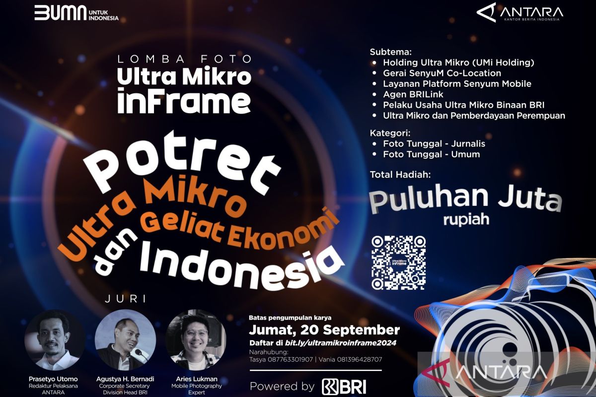 ANTARA dan BRI gelar lomba foto mengangkat pelaku ekonomi ultra mikro