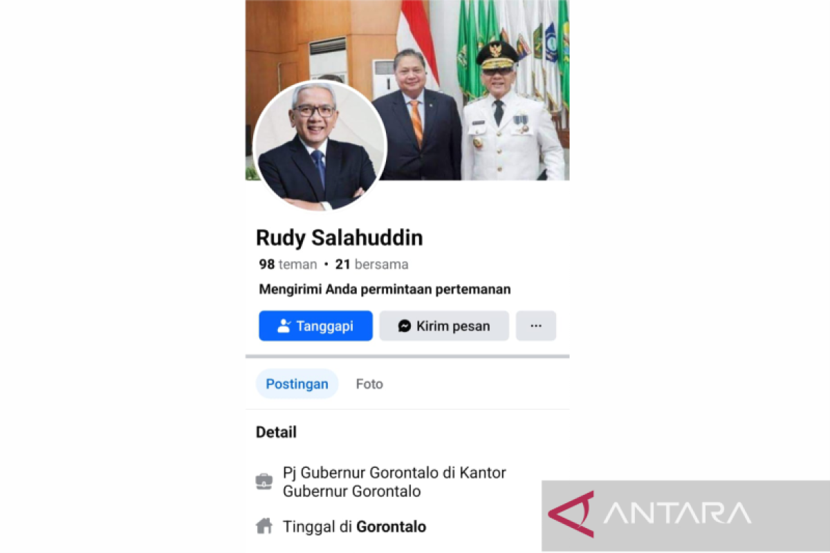 Akun Facebook palsu Rudy Salahuddin marak beredar