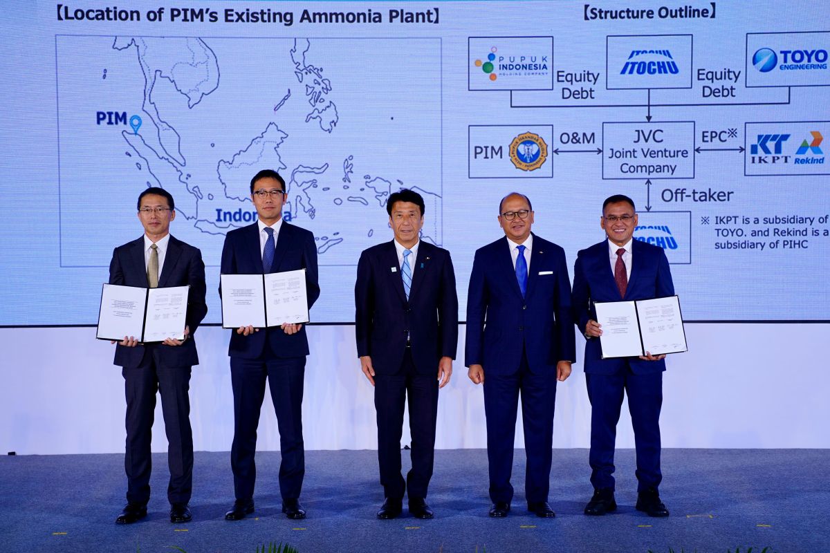 Indonesia to receive US$25 million grant for green ammonia development