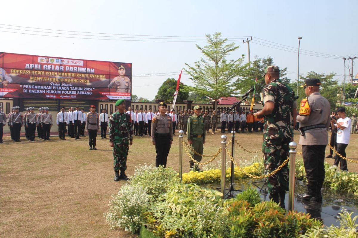 Polres Serang tingkatkan kewaspadaan potensi kerawanan Pilkada 2024