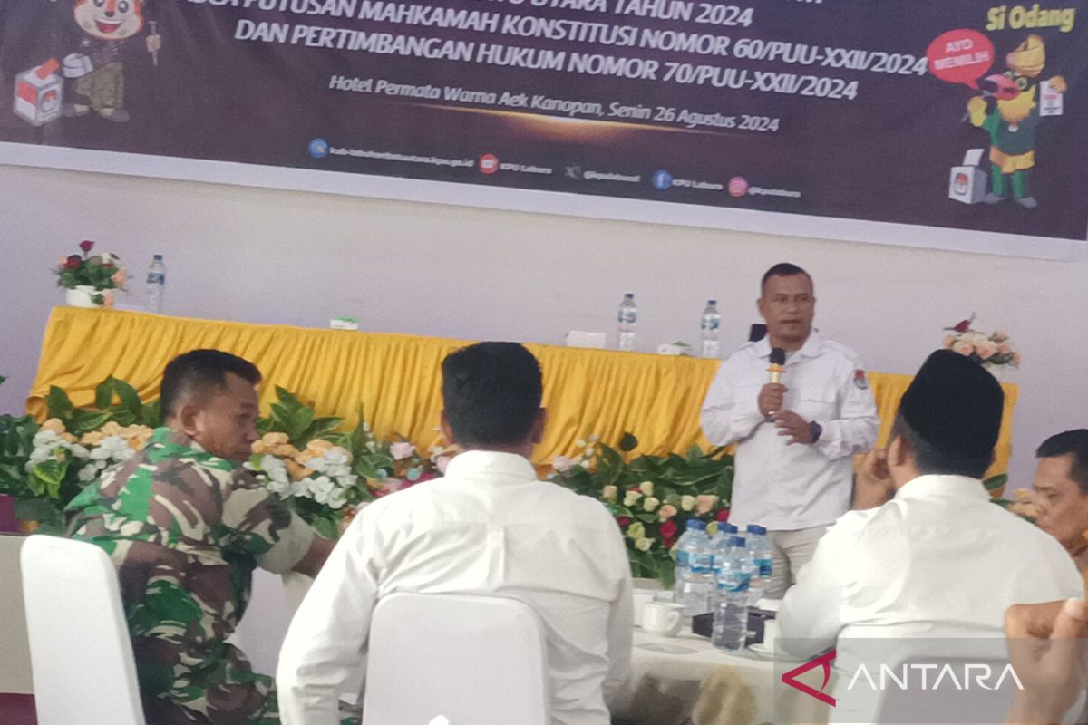 Sehari jelang pendaftaran KPU Labura sosialisasi pencalonan kepala daerah