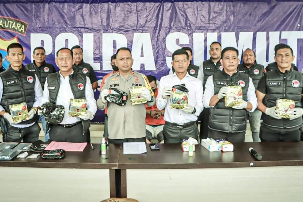 Polres Serdang Bedagai dua tersangka narkoba dan sita 7 kg sabu-sabu