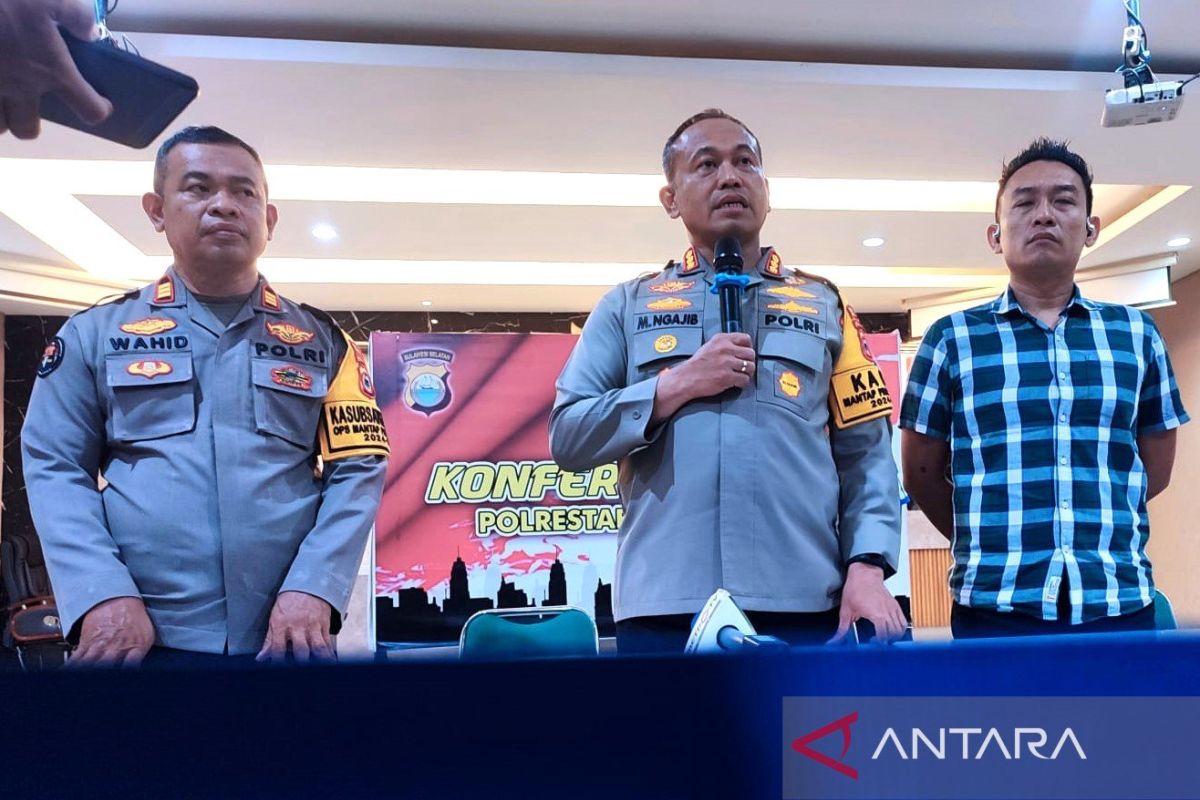 Polrestabes Makassar tetapkan dua tersangka demonstrasi anarkis 