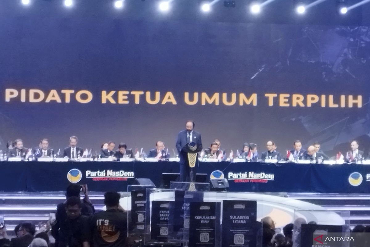 Nasdem  tetapkan Surya Paloh kembali jadi ketua umum periode 2024-2029