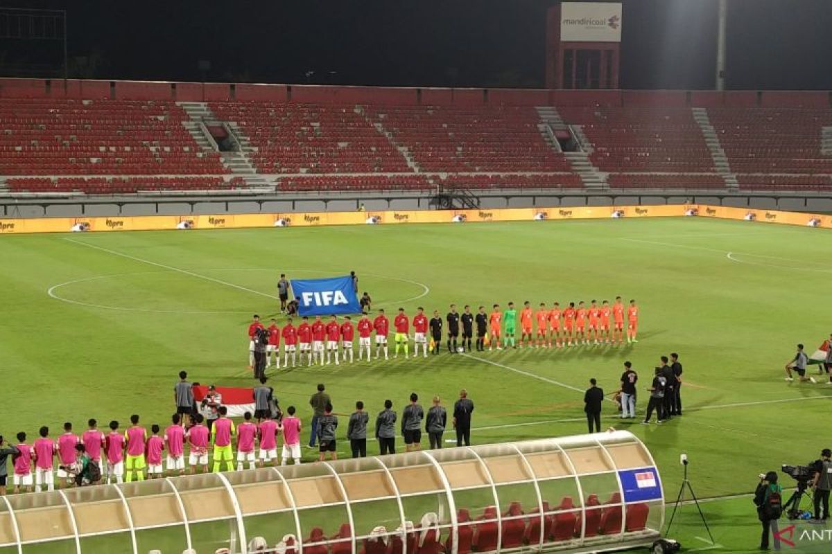 Timnas Sepak Bola Indonesia U-17 menyerah 0-1 kepada India