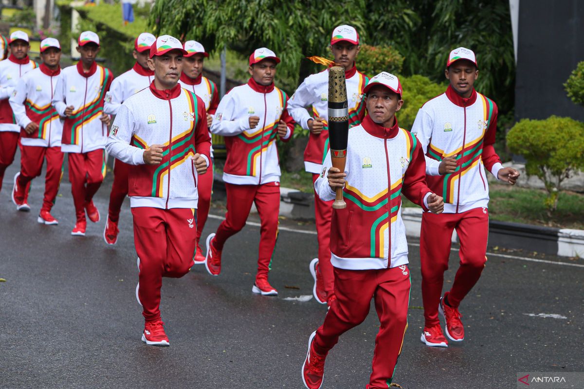 FOTO - Kirab api PON XXI Aceh-Sumut di Sabang