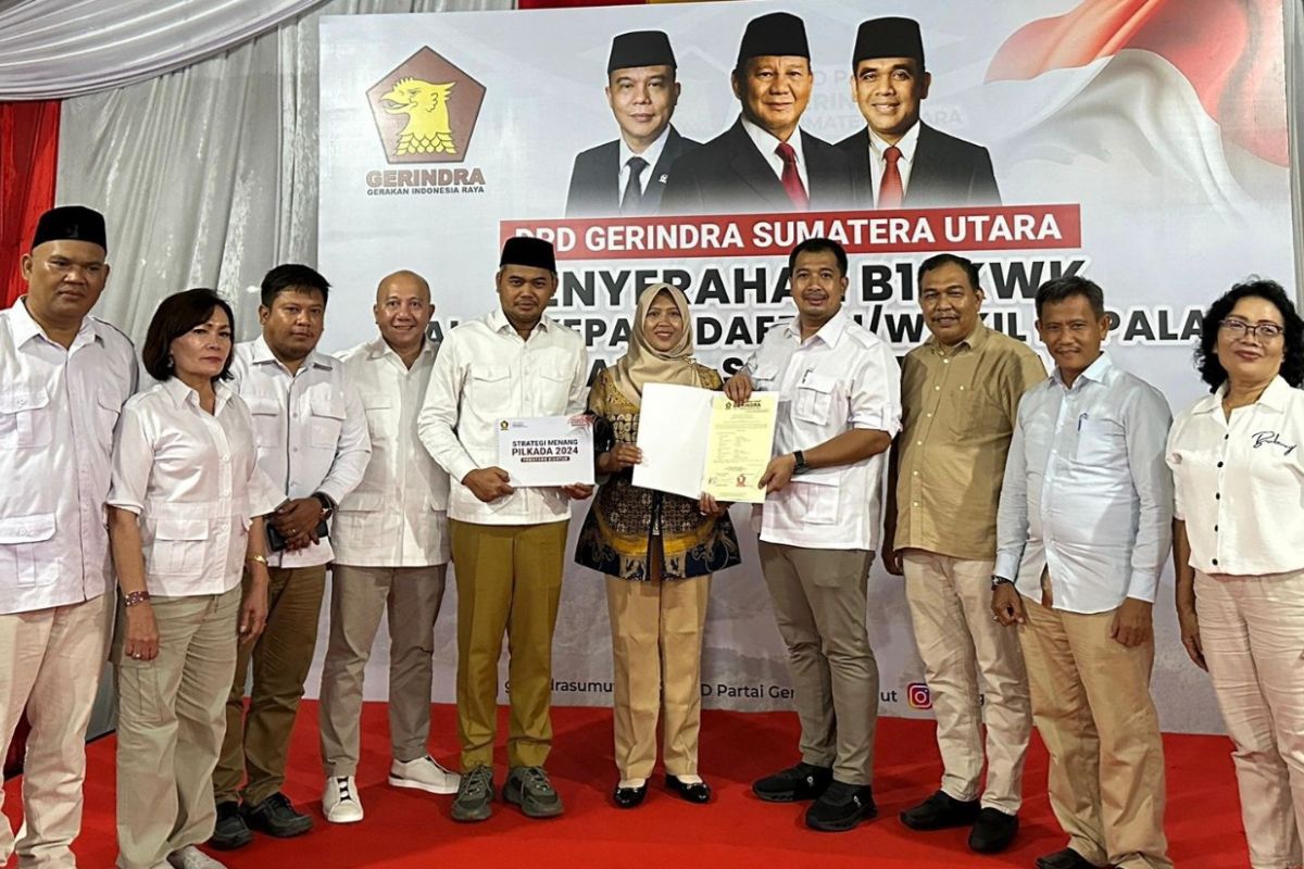 Gerindra usung Wesly - Herlina di Pilkada Pematang Siantar, ini pesan pimpinan partai