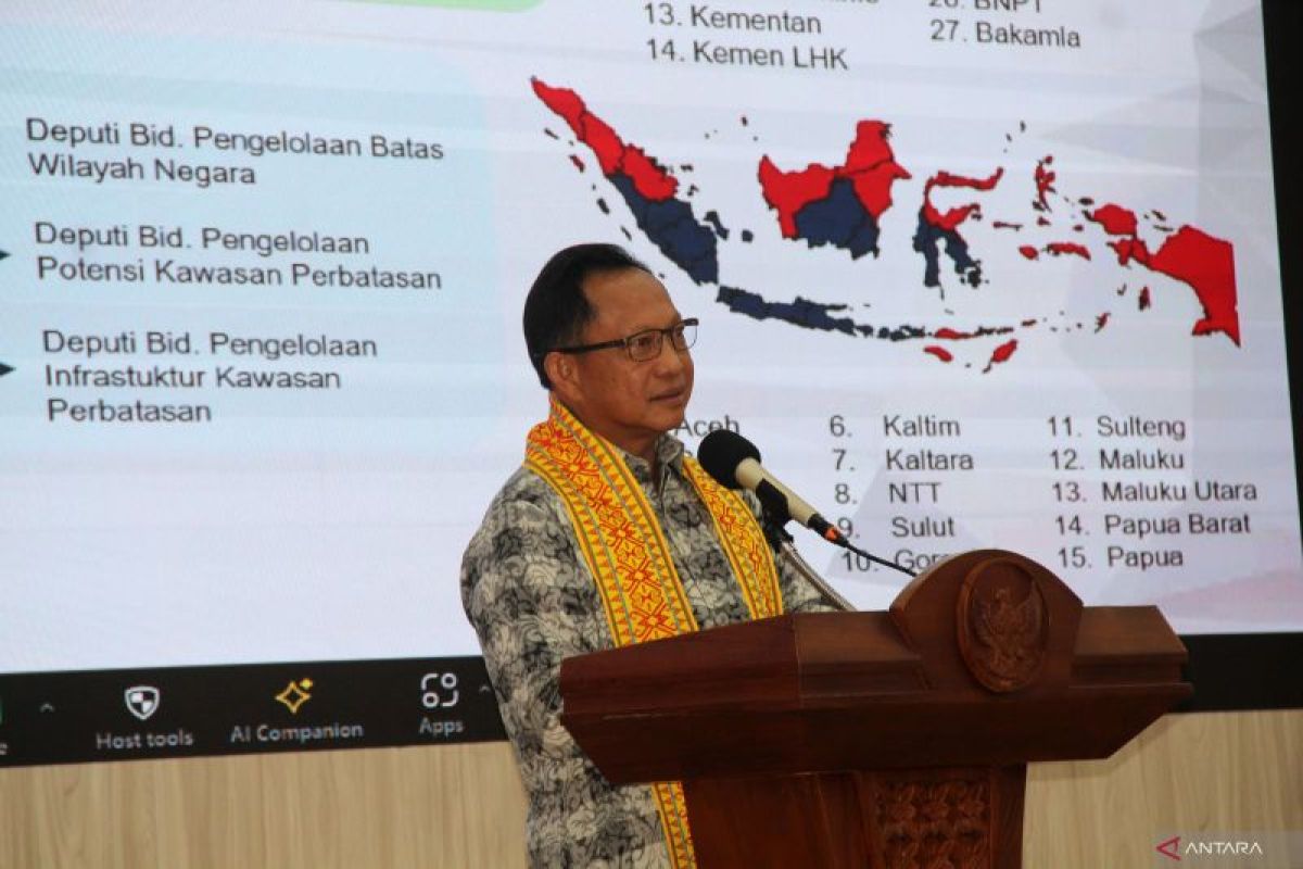 Mendagri tegaskan pentingnya daerah perbatasan diperkuat