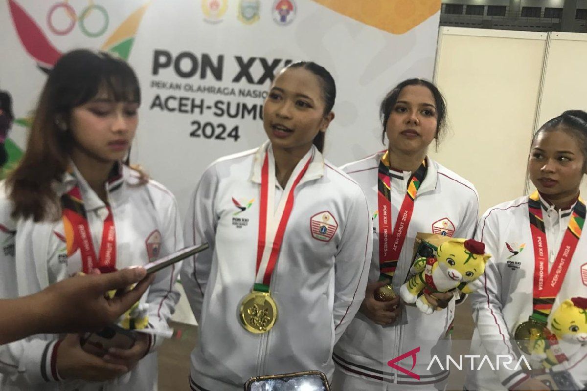 Tim senam artistik beregu putri DKI Jakarta  sabet emas di PON 2024