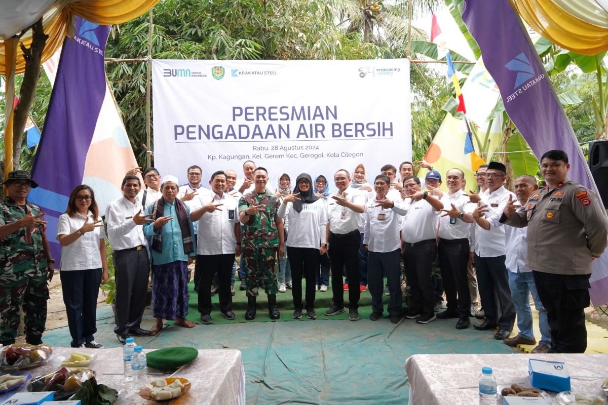 HUT Ke-54 Tahun, Krakatau Steel Berikan Bantuan Sumur Artesis