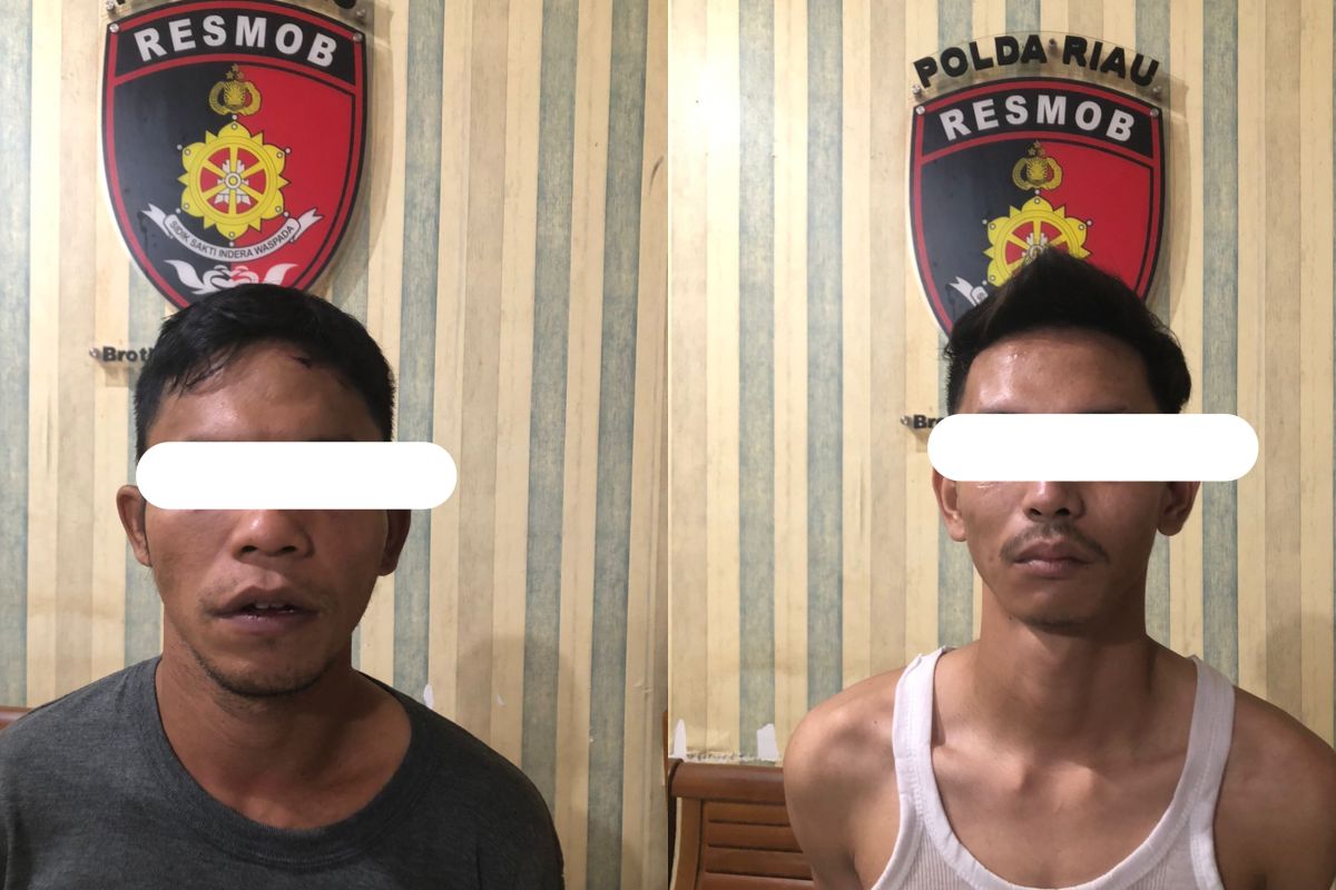 Dua begal di Pekanbaru yang ngaku anggota polisi dibekuk