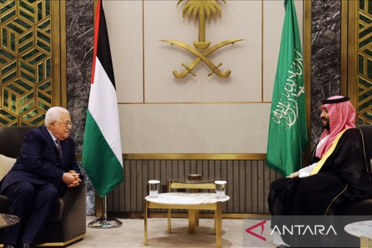 Presiden Palestina dan Putra Mahkota Arab Saudi bahas situasi Gaza