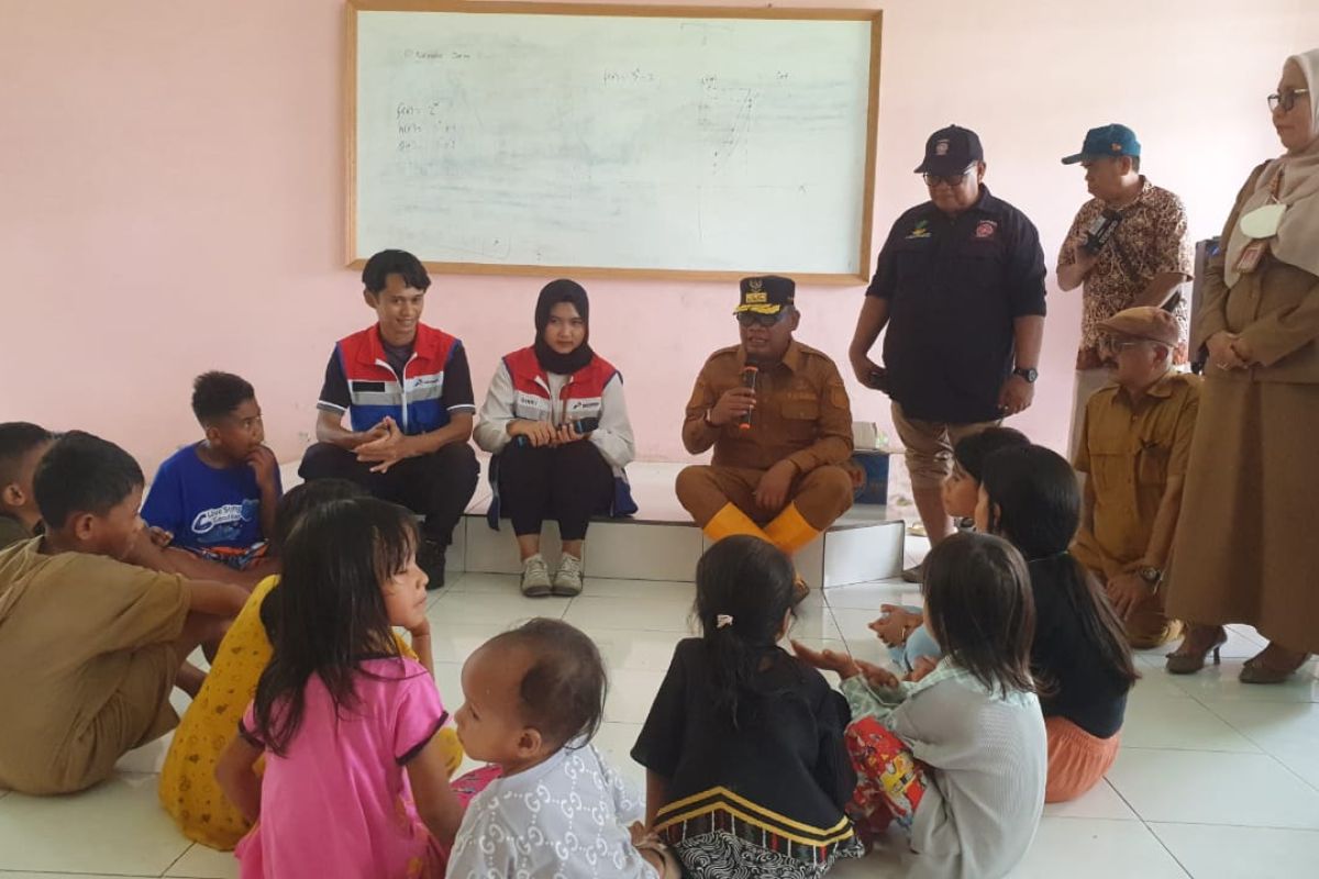 Pertamina dan Gubernur Malut gelar trauma healing bagi pengungsi