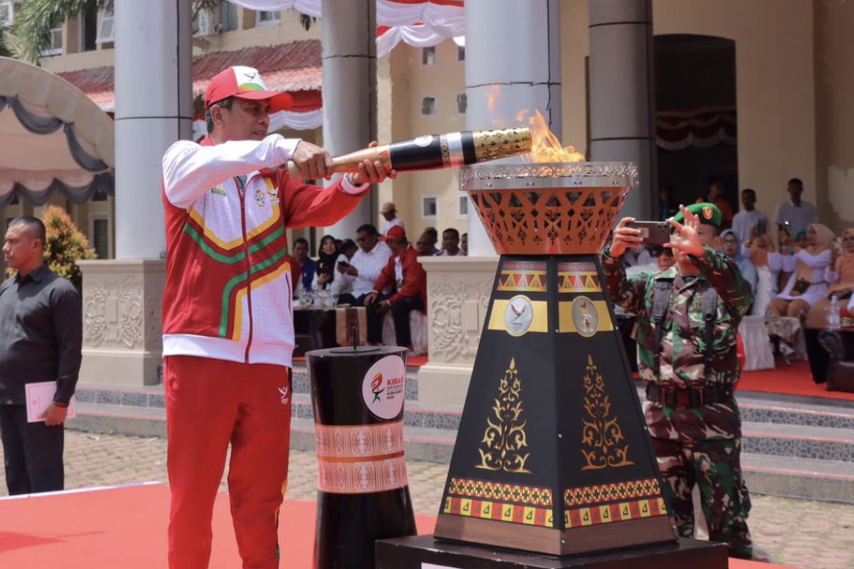 Pemkab Nagan Raya: Kirab obor PON simbol persatuan kesatuan bangsa