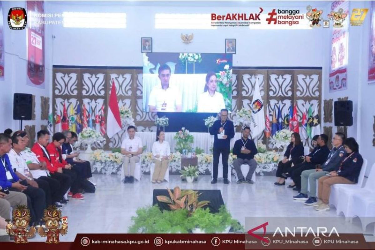 KPU Minahasa terima pendaftaran dua bakal paslon bupati-wakil bupati