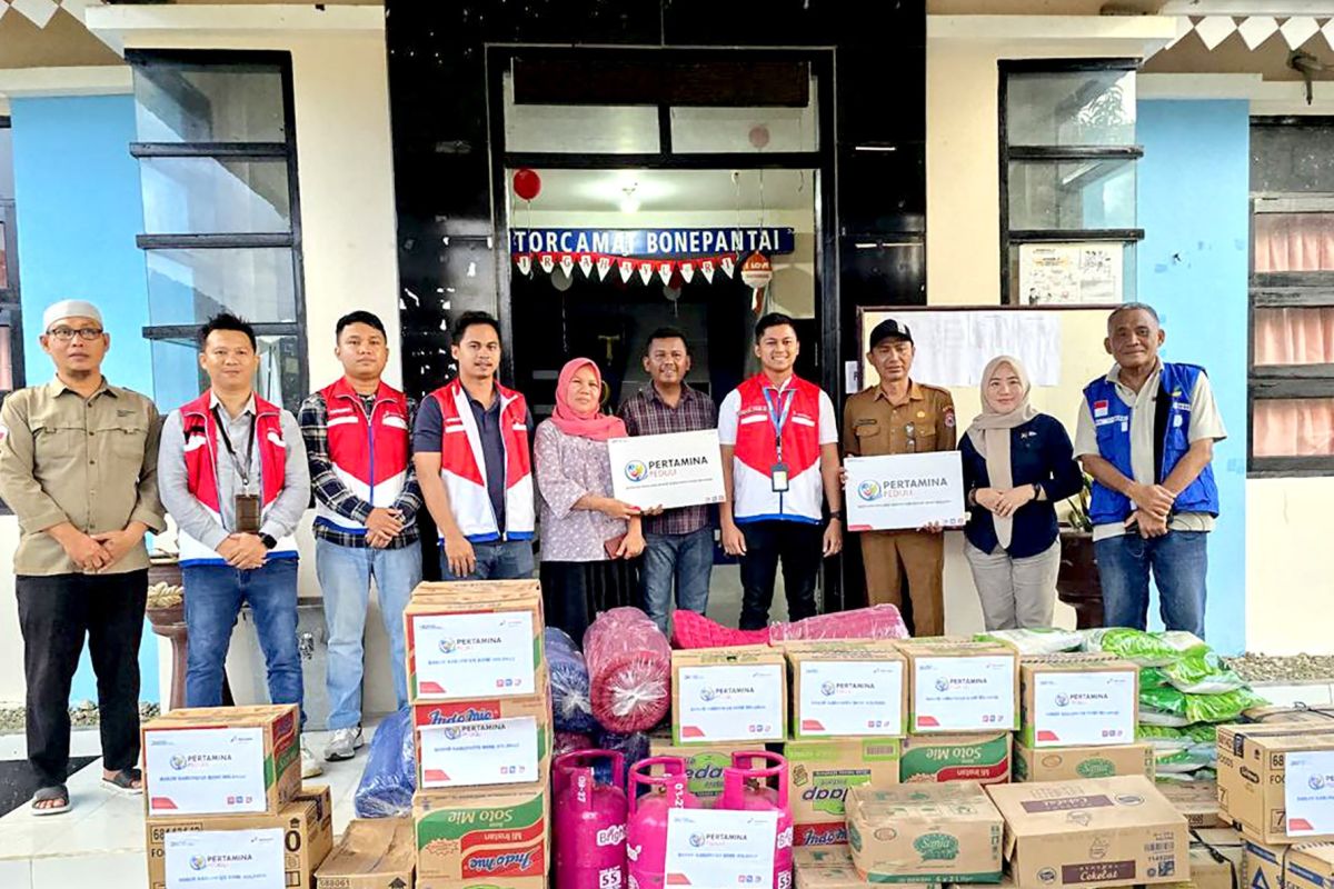 Pertamina Patra Niaga Sulawesi membantu korban banjir Bone Bolango