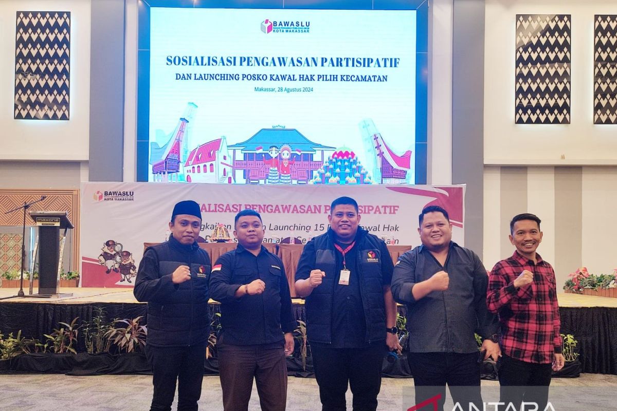 Bawaslu Makassar luncurkan posko pengawasan Pilkada 2024