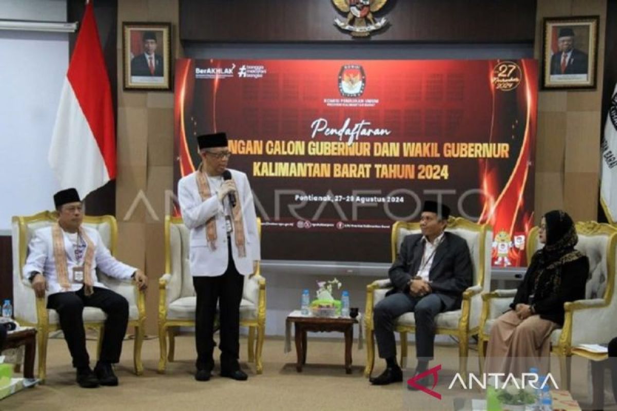 KPU Kalbar terima pendaftar pertama bakal pasangan calon kepala daerah