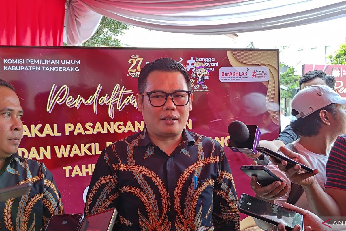 KPU pastikan hanya ada tiga paslon daftar Pilkada Tangerang