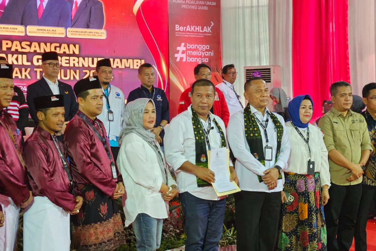 KPU Jambi terima berkas pencalonan Romi-Sudirman