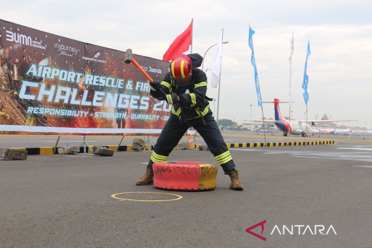 Utamakan keselamatan, Bandara Juanda gelar latihan ARFF Challenges