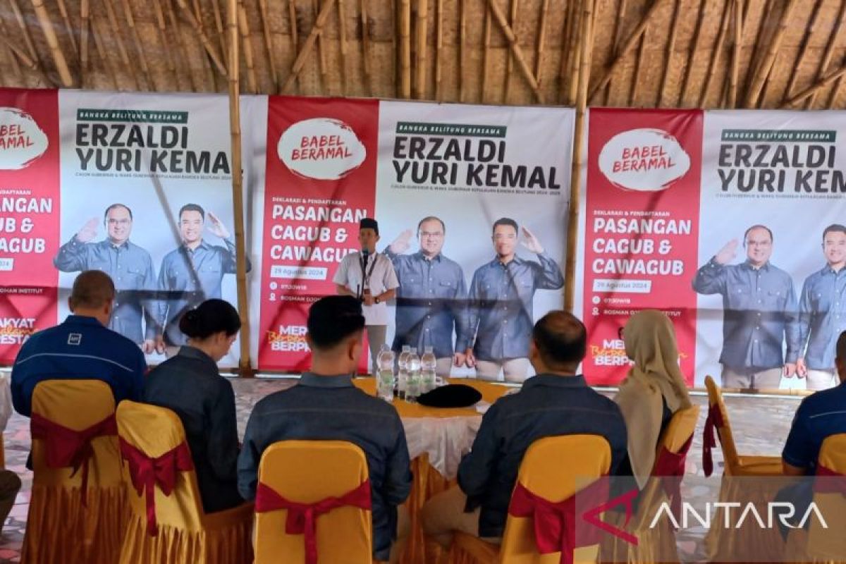 Tim koalisi dan relawan Erzaldi-Yuri serukan tagline 