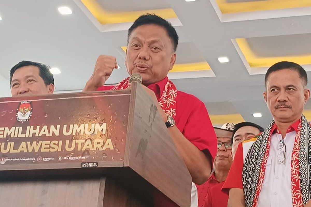 Hanura-Gelora gabung PDIP daftarkan Steven-Denny di KPU Sulut