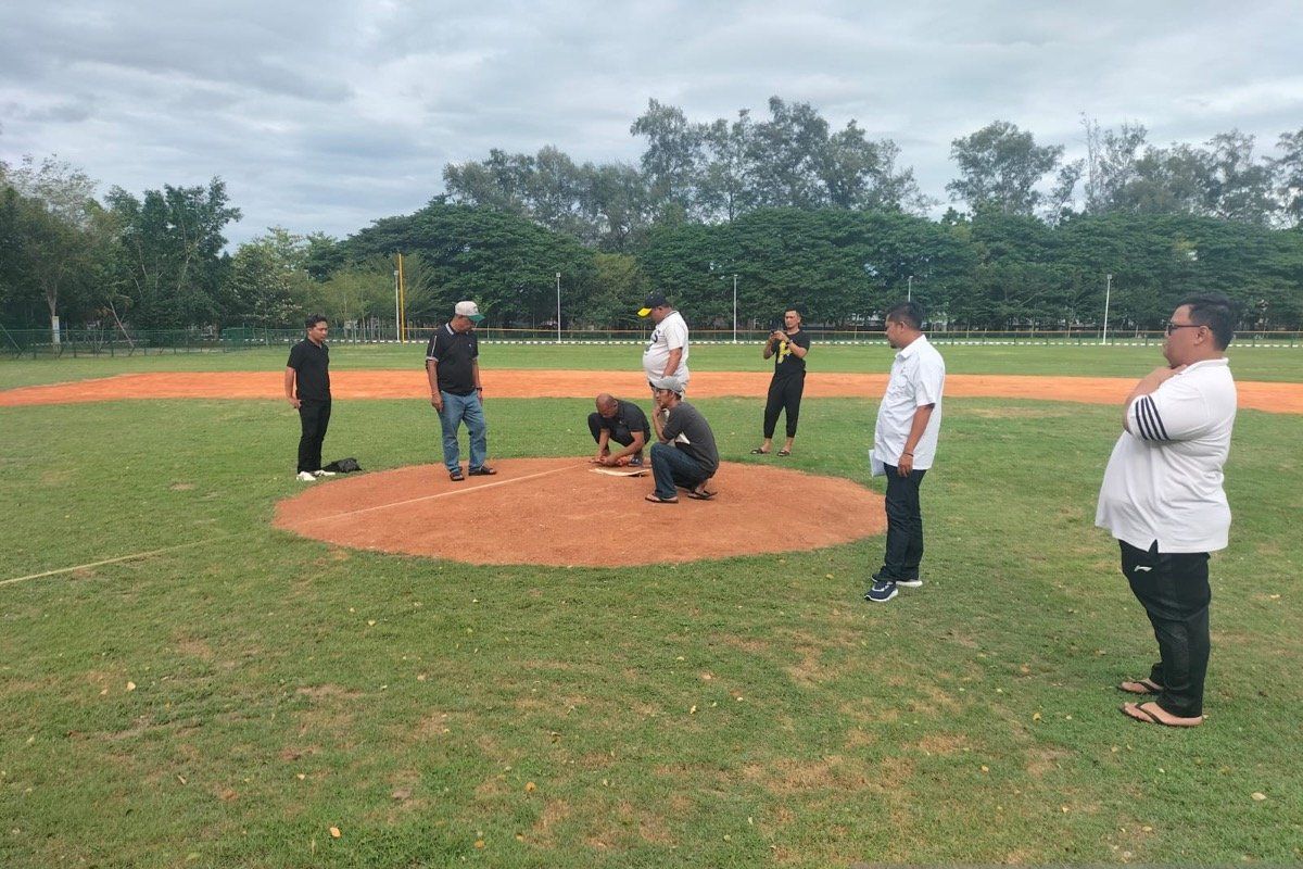 Lapangan bisbol Universitas Syiah Kuala siap digunakan untuk PON