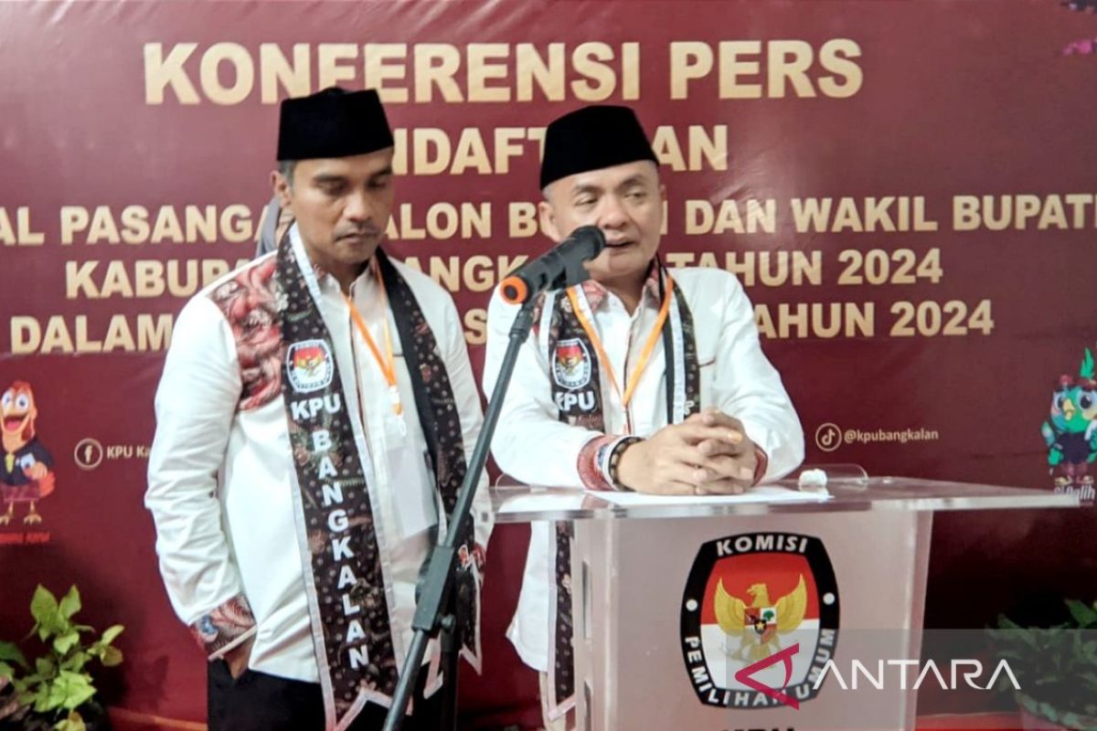 KPU terima pendaftaran pasangan Lukman-Fauzan untuk Pilkada Bangkalan