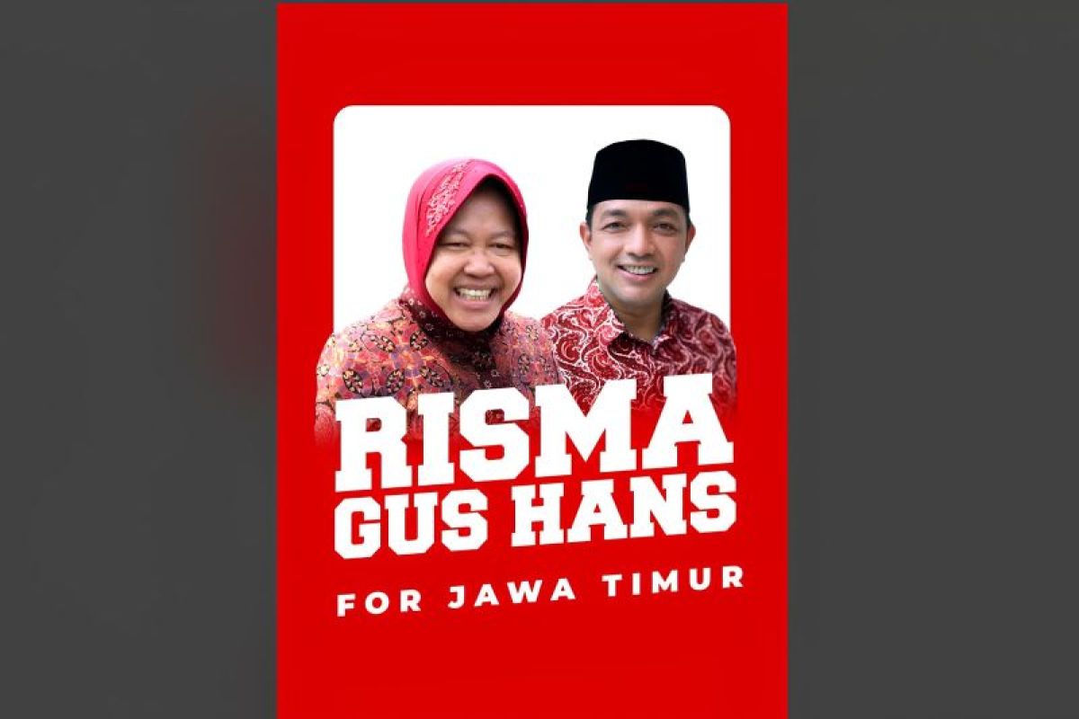 Pasangan Risma-Gus Hans segera mendaftar ke KPU Jatim