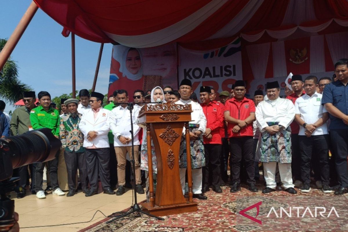 Deklarasi Kasmarni-Bagus Santoso, 5000-an pendukung padati lapangan Tugu Bengkalis