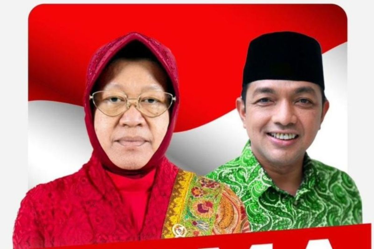 Risma dan Gus Hans siap bertarung di Pilkada Jatim, PDIP daftarkan malam ini