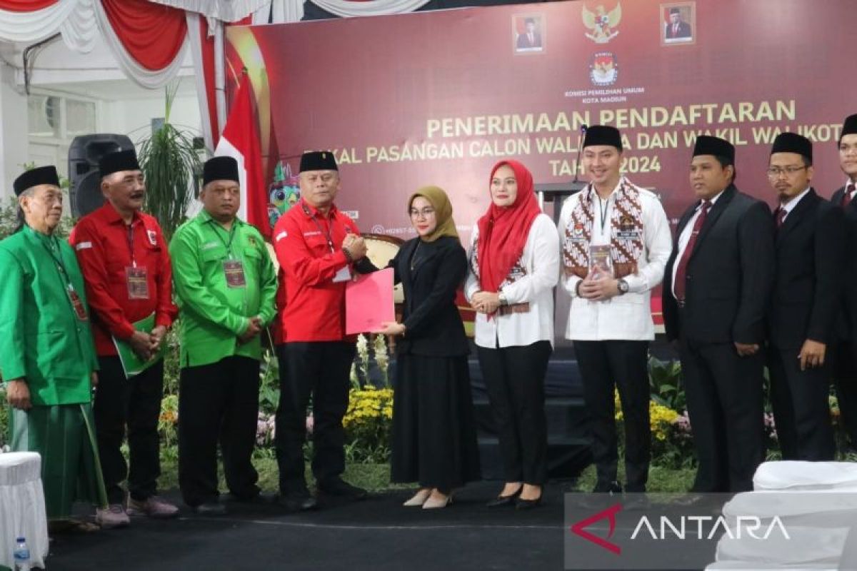 KPU Kota Madiun terima pendaftaran tiga bakal pasangan calon pilkada