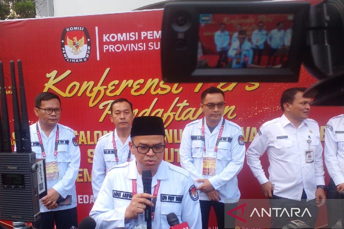 KPU Sumut terima pendaftaran Edy dan Hasan Basri di  Pilkada 2024