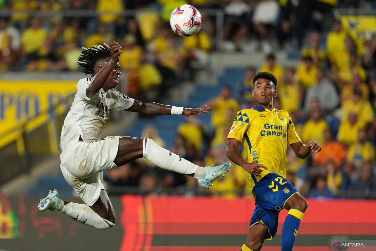 Vinicius Jr selamatkan Madrid dari kekalahan di kandang Las Palmas