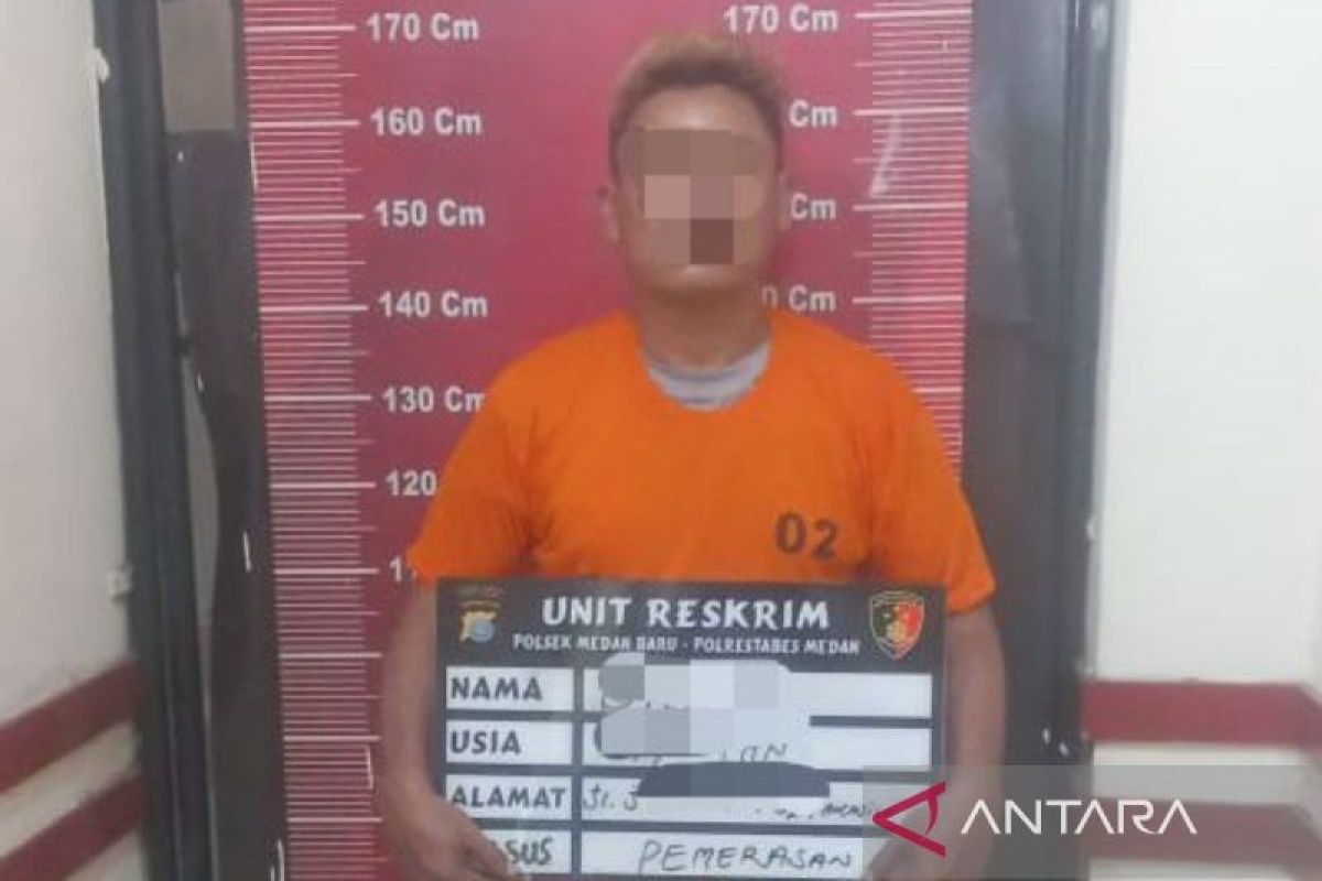 Polsek Medan Baru tangkap terduga pelaku pemerasan pemilik cafe