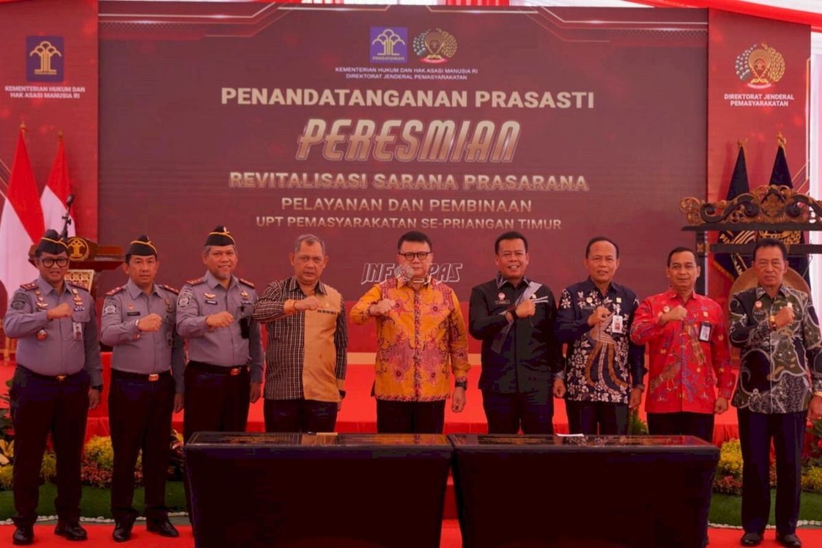 Kemenkumham resmikan revitalisasi UPT Pemasyarakatan se-Priangan Timur