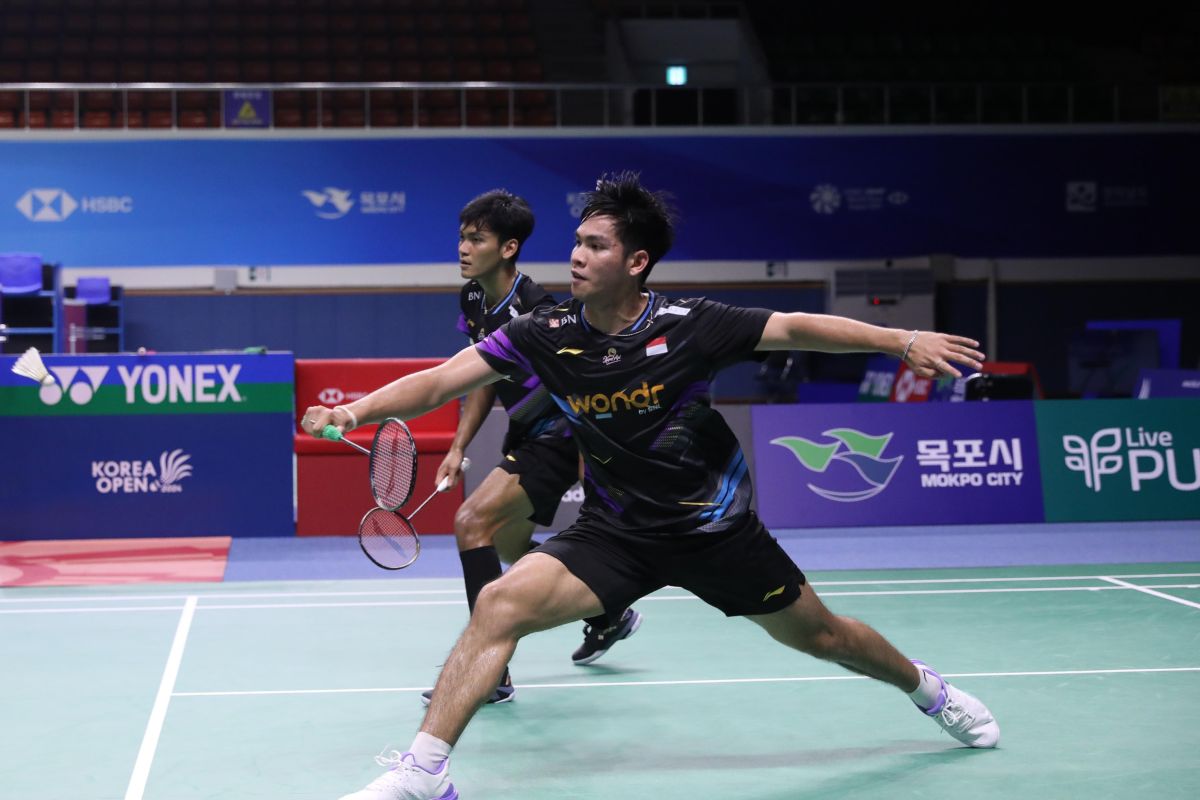 Hasil Korea Open 2024: Fikri/Daniel jumpa Leo/Bagas di semifinal