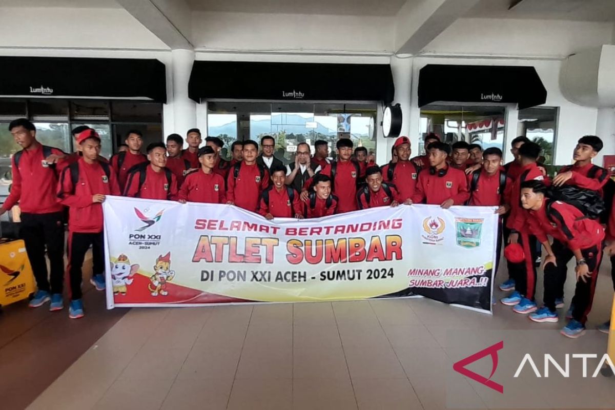 Atlet PON XXI Sumbar mulai berangkat ke Aceh-Medan