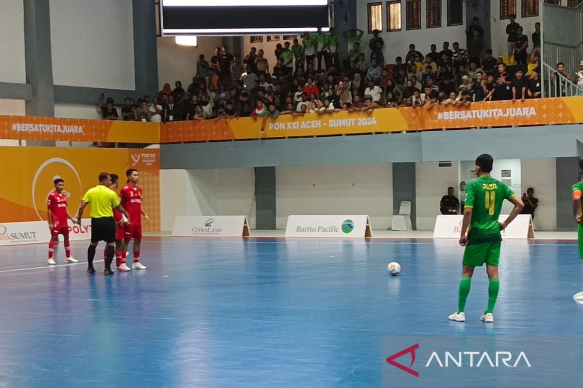 Sumut ditahan imbang 3-3 oleh NTT dalam futsal PON