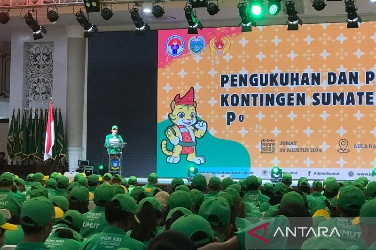 Pj Gubernur minta Kontingen Sumut  tampil maksimal di PON 2024