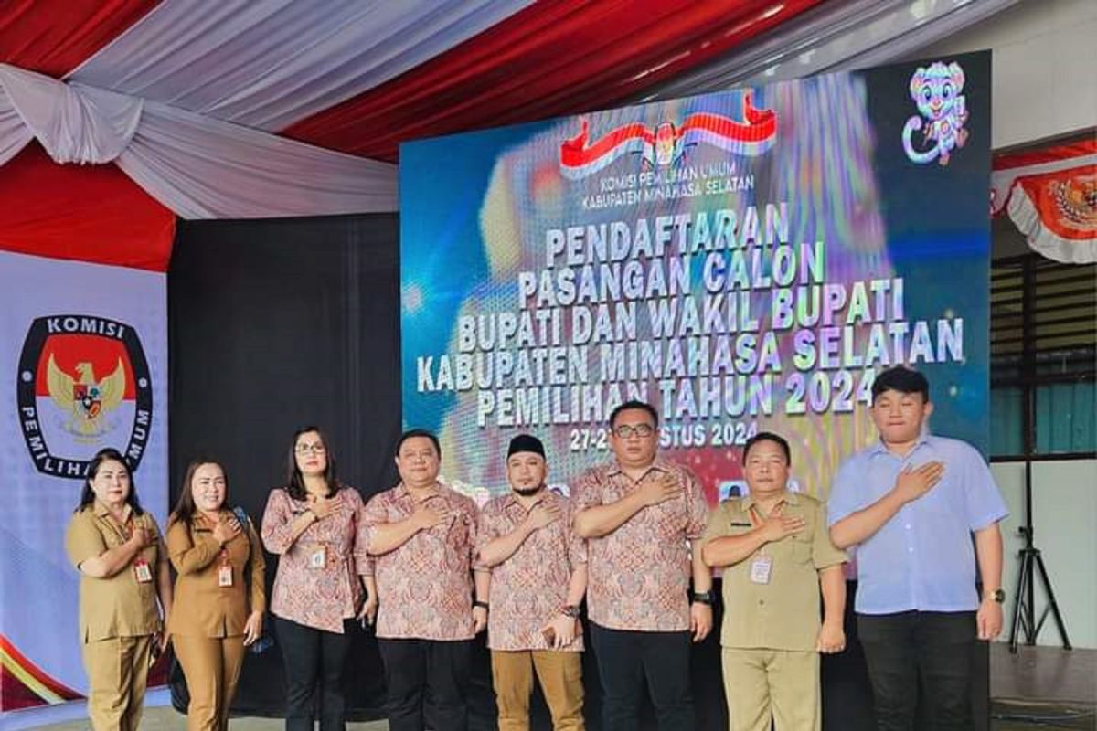 Kaban Kesbangpol Minsel apresiasi pendaftaran kepala daerah aman dan lancar