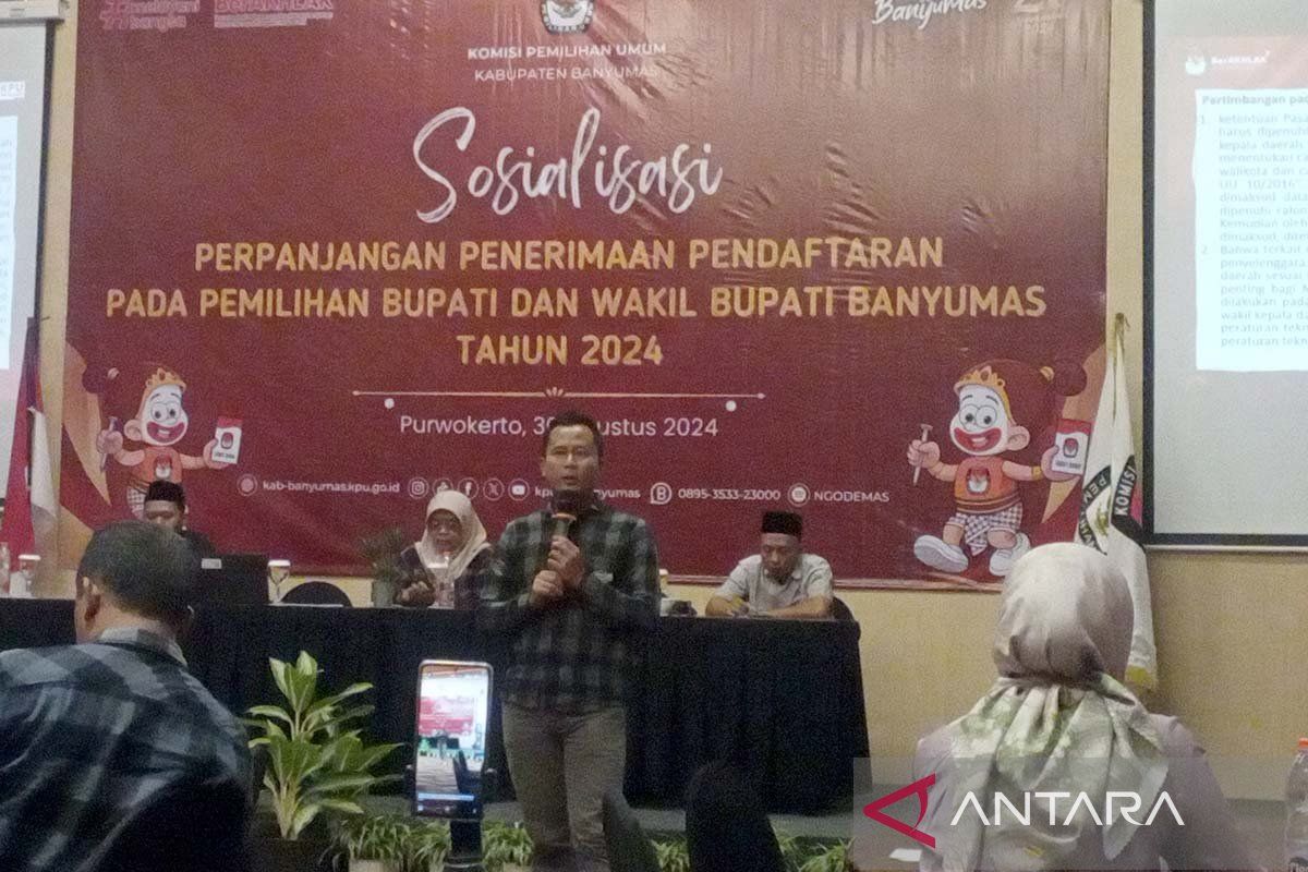 KPU Banyumas sosialisasikan perpanjangan pendaftaran Pilkada 2024