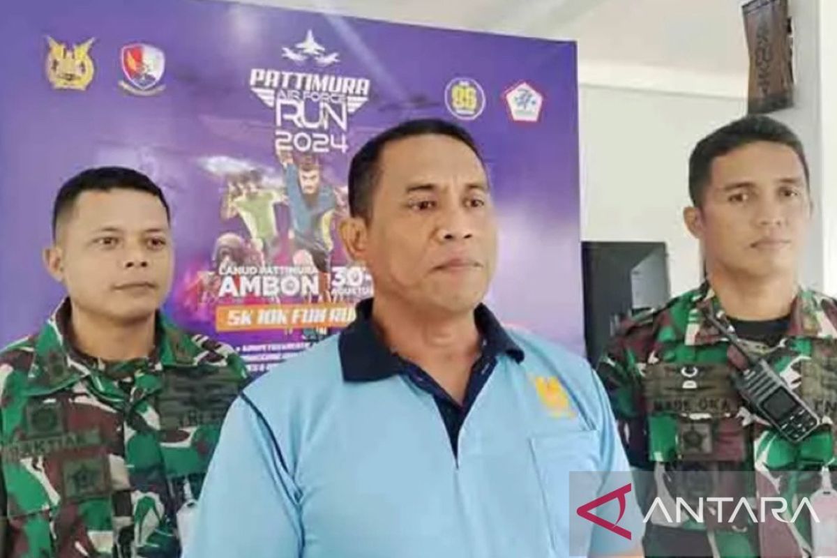 428 pelari ramaikan lari marathin Pattimura Airforce Run 2024 di Ambon