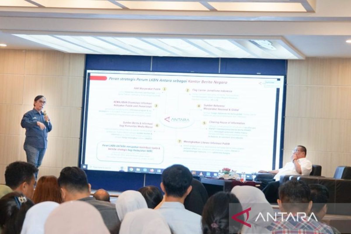 Kantor Berita ANTARA paparkan  literasi media kepada mahasiswa USU