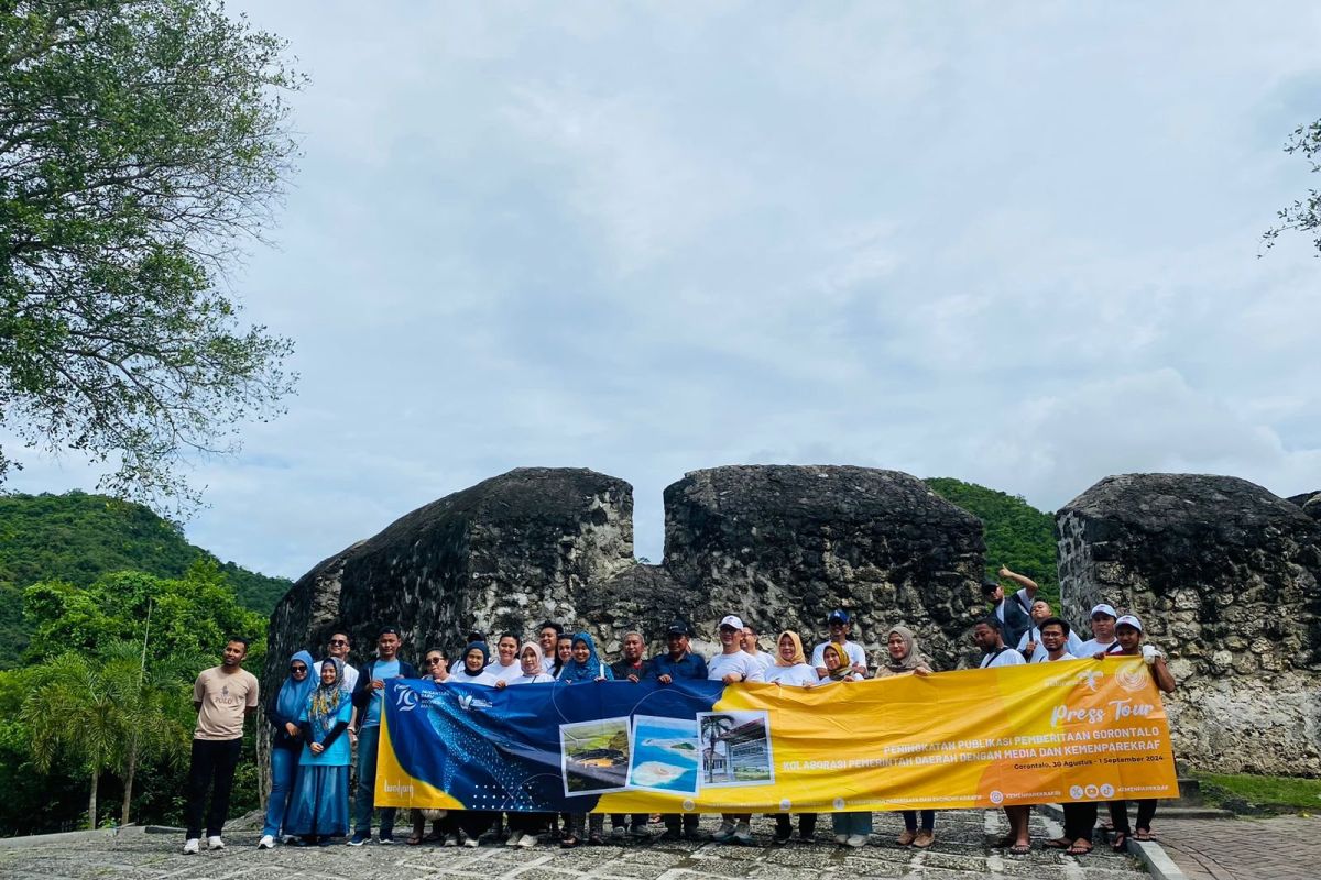 Diskominfotik dampingi press tour Kemenparekraf di Gorontalo