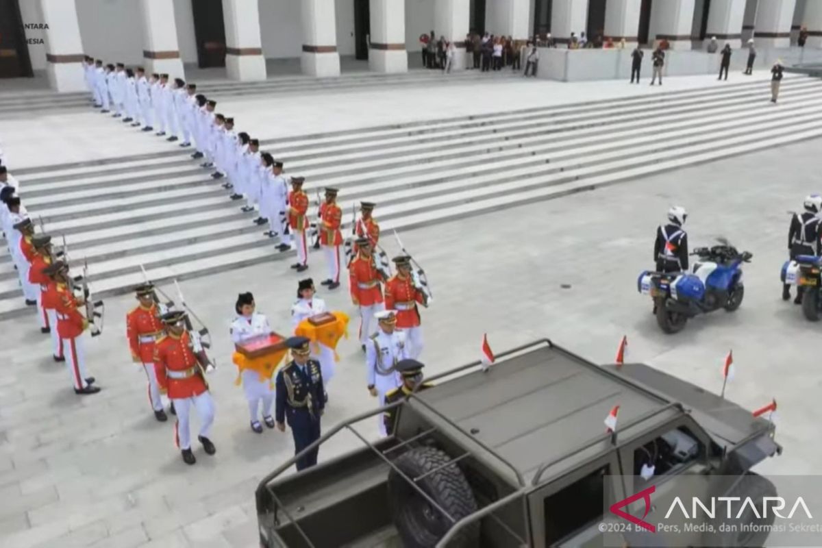 Bendera pusaka dan teks proklamasi dari IKN dikembalikan ke Monas