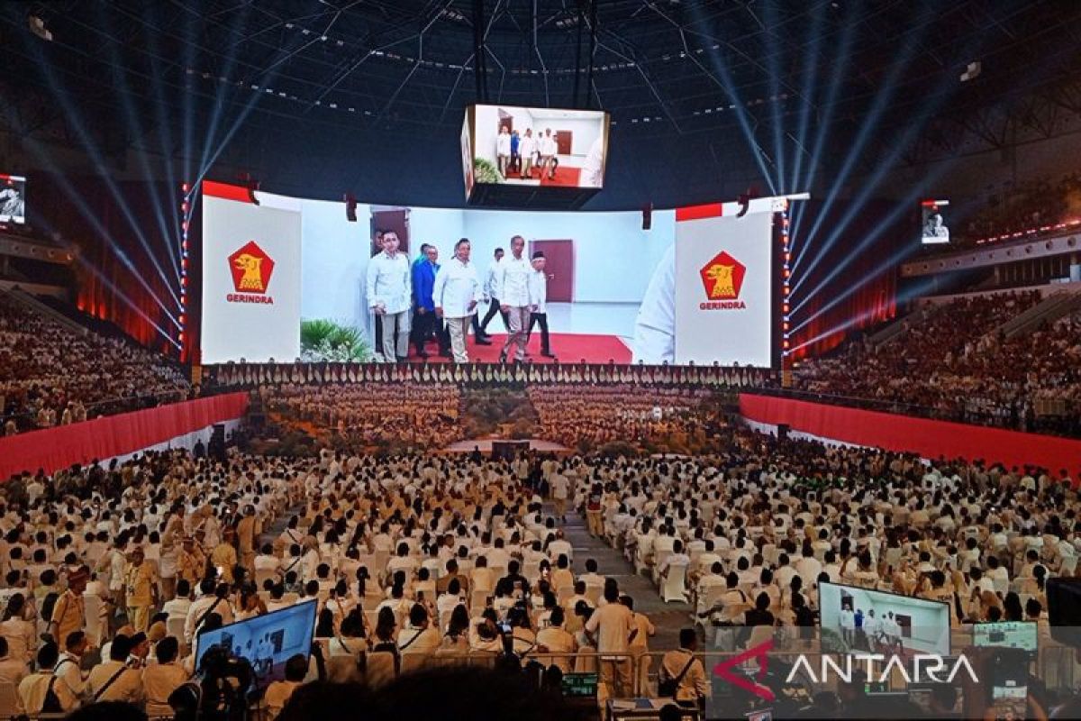 Presiden hadiri apel kader dan penutupan Rapimnas Gerindra - ANTARA News