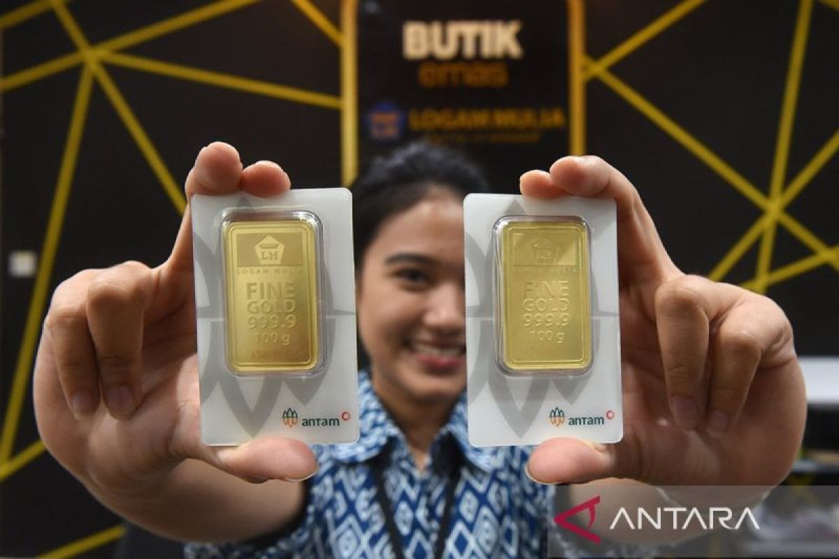 Harga emas Antam stabil di angka Rp1.401.000 per gram